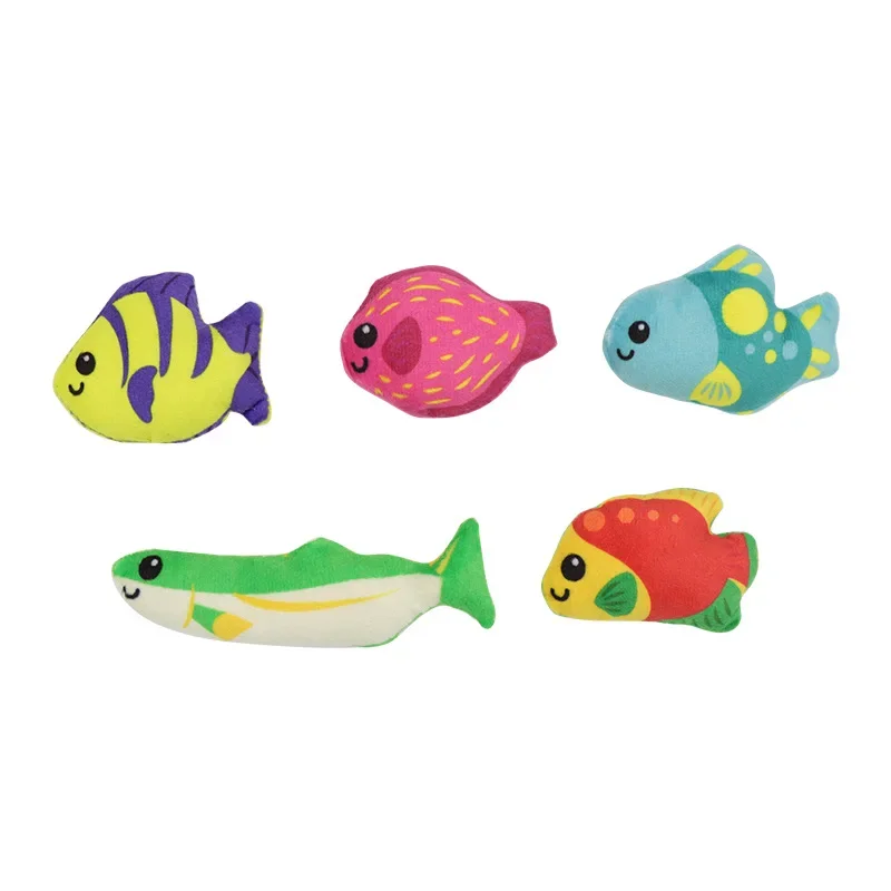 

Pet Supplies Cartoon Bubble Fish Clown Fish Plush Cat Toy Bite Interactive Soothing Cat Toy