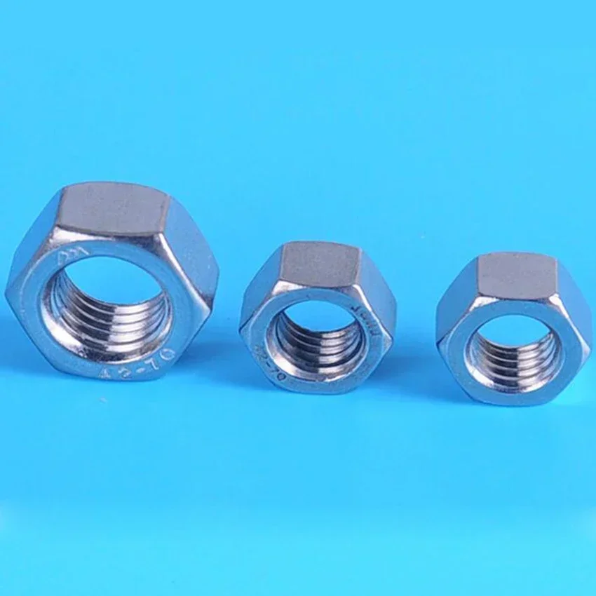 20pcs m2 m2.5 m3 m4 m5 m6 m8 304 stainless Steel nuts Hex Hexagon Nut Bolt