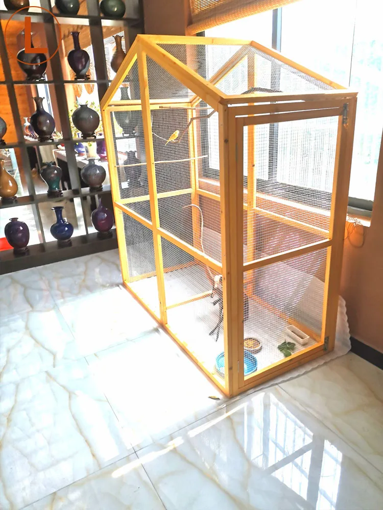 Solid wood chicken cage running duck  pigeon rabbit cage net frame indoor and outdoor