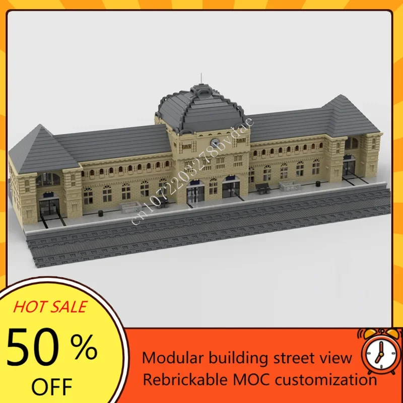 12763PCS Train Station 