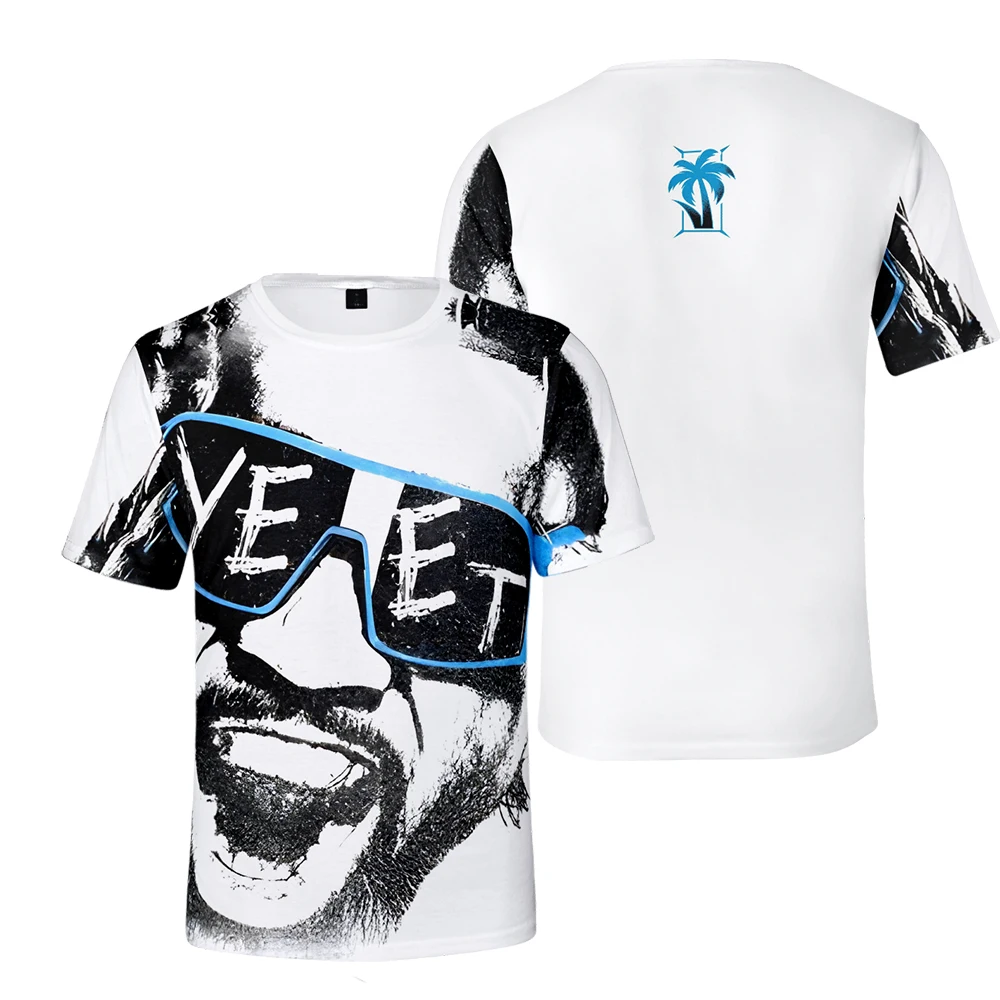 Men's T-shirt 3D Musician Music Print Short Sleeve T-shirt Daily Wear Trendy Hip-hop Print Fashion Casual Round Neck T-shirt
