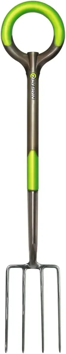 203 PRO Garden Stainless Steel Digging Fork, One Size, Original Green