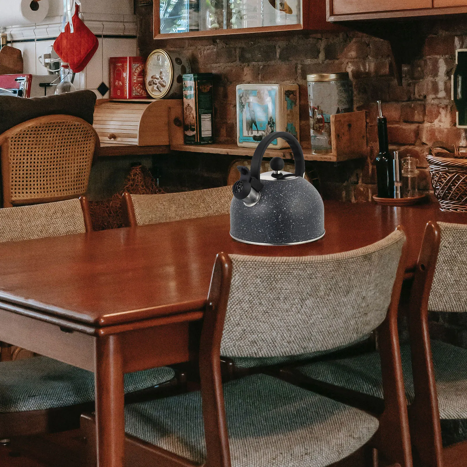 

2.5L Stainless Steel Water Kettle Anti Scald Handle Tea Coffee Oatmeal Soup Boiler Travel Teapot Thickened Household Kettle