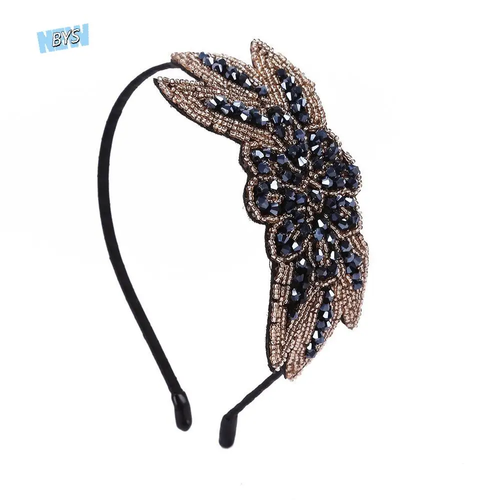 

Vintage Rhinestone Rhinestone Hair Hoop Headwear Hair Ornaments Crystal Hair Hoop Bridal Hair Tiara Kroean Style Hairband Female