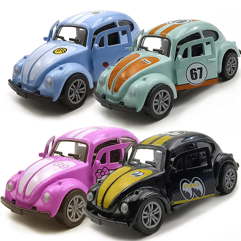 الإبداعية باب مفتوح بيتل سيارات لعب سبيكة التراجع المركبات محاكاة لعب نموذج الأطفال