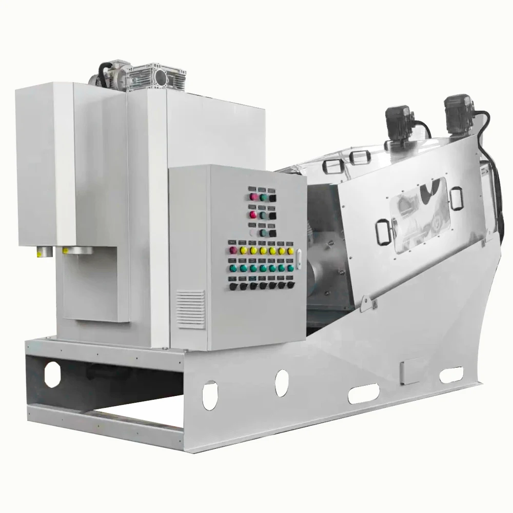 Top Sale in Philippines Easy Operation Sludge Dehydrator Equipment Dewatering Screw Press Machine Motor Engine 1 Year Warranty