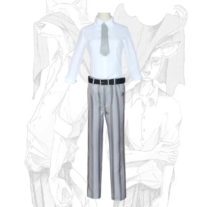 Anime BEASTARS Cosplay Costume Cos Legoshi Handsome Whole Suit Carnival Christmas Fancy Dress