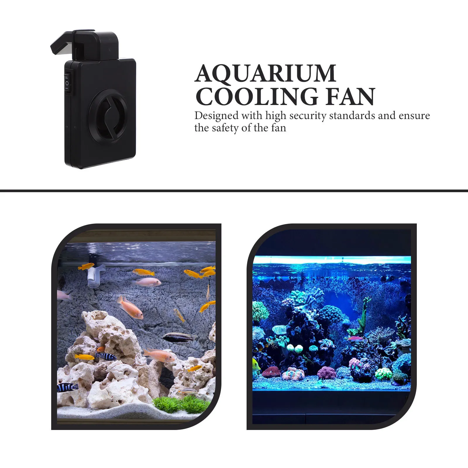 

Aquarium Heat Dissipation Fan Cooling Fan Cooler Fish Tank Chiller Us Plug Adjustable Clip Safe Operation Portable Aquarium