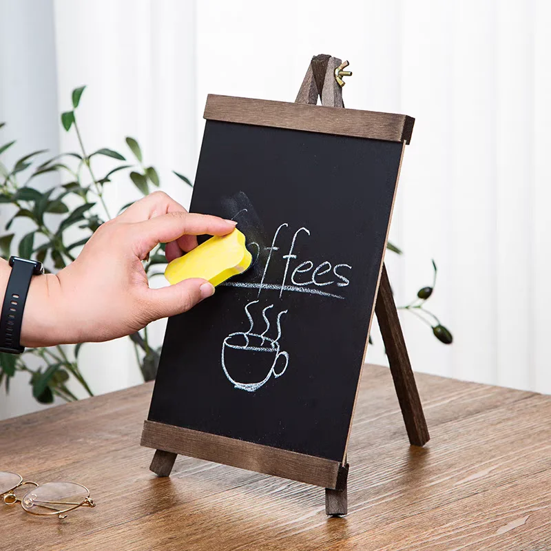 Small blackboard message board aisle decorations