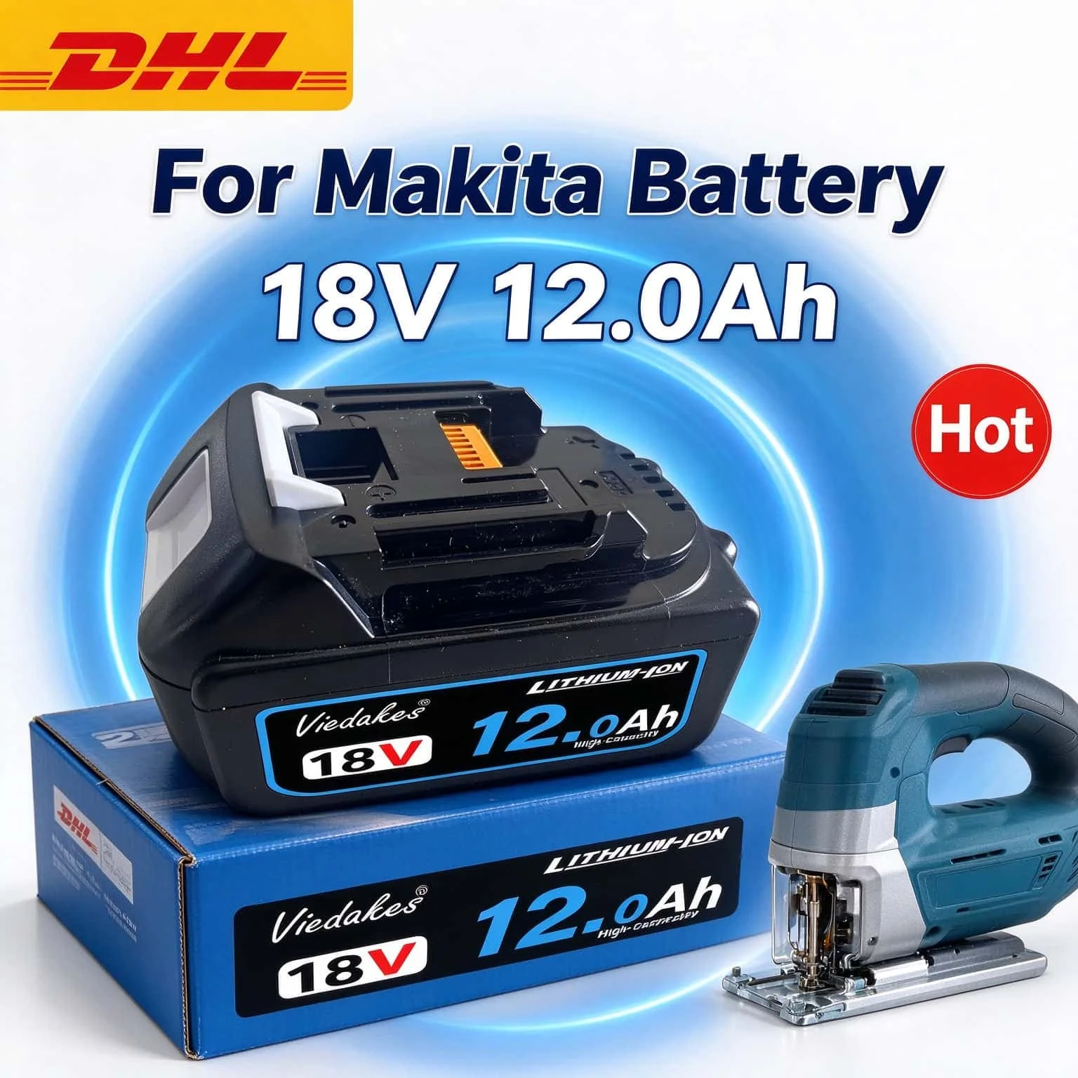 Fast Ship! Replacement Battery 2Pack 12.0Ah 18V LXT Lithium-ion Compatible for Makita BL1830B BL1840B BL1850B BL1860B