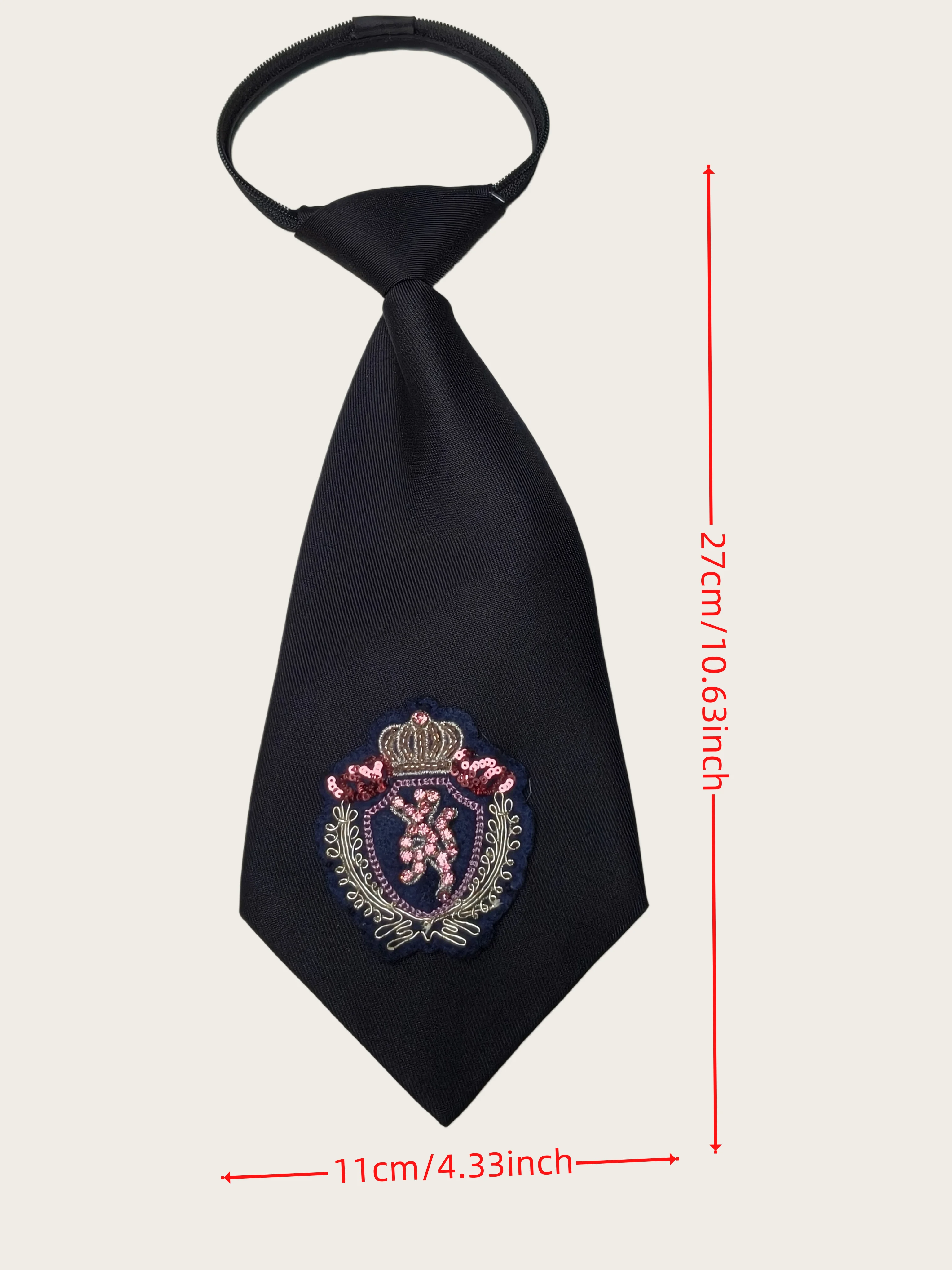 High-End Crown Badge Black Tie - Women'S Accessories For Formal Wear ulasan dan harga