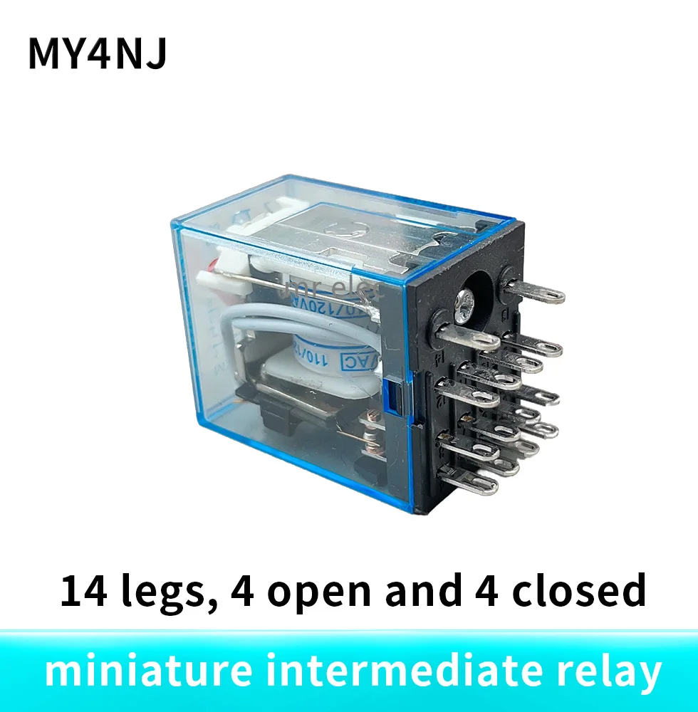 

1PCS MY4NJ relay HH54P MY4N-J 14 Pin AC/DC 12V 24V 36V 48V 110V 220V 380V Mini Relay Intermediate Electromagnetic Relay