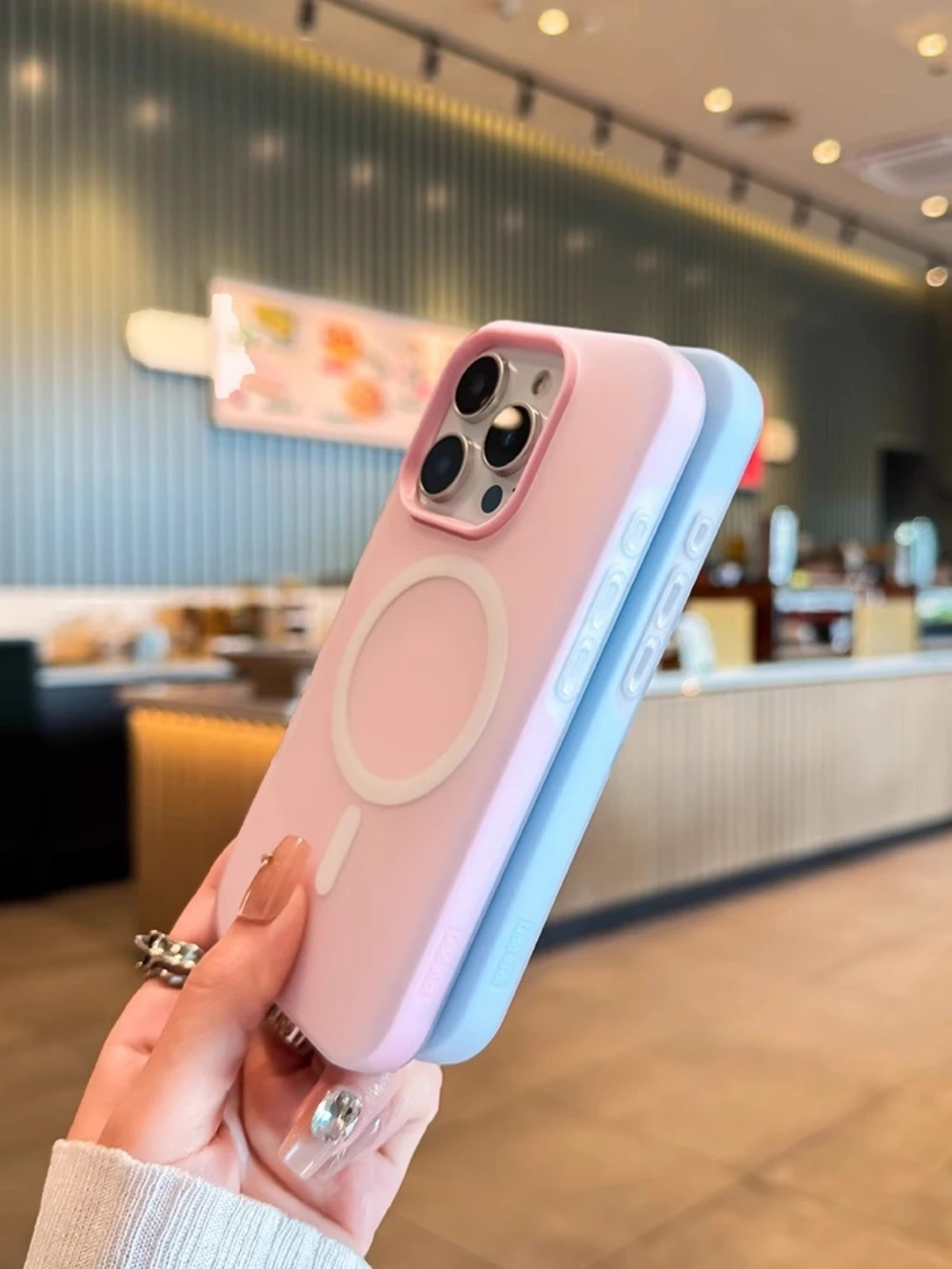 Magnetische kabellose Ladehülle für MagSafe für iPhone 17 16 15 14 Plus 13 12 Pro Max 11, Candy Color 2-in-1, matte Softcover-Hülle – Detail 13