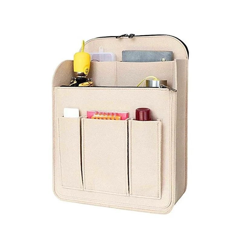 Multi-Pocket Insert Bag Organizer for Longchamp Backpack Storage Bag Felt Backpack Inner Bag Liner Bag