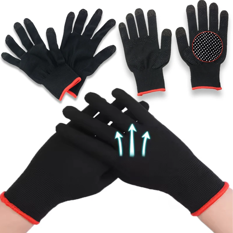 

1-2 PairsWarm And Breathable Gaming Gloves Ultra-Thin Esports Professional Chicken Eating Anti Slip And Sweat Proof Gloves