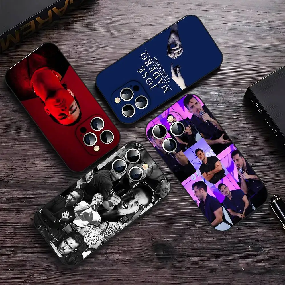 J-Jose M-Madero Funda para teléfono negra que se adapta a iPhone 17,16,15,11,13,14 Pro Max,Plus,X,Xr,Xs Max,13Mini
