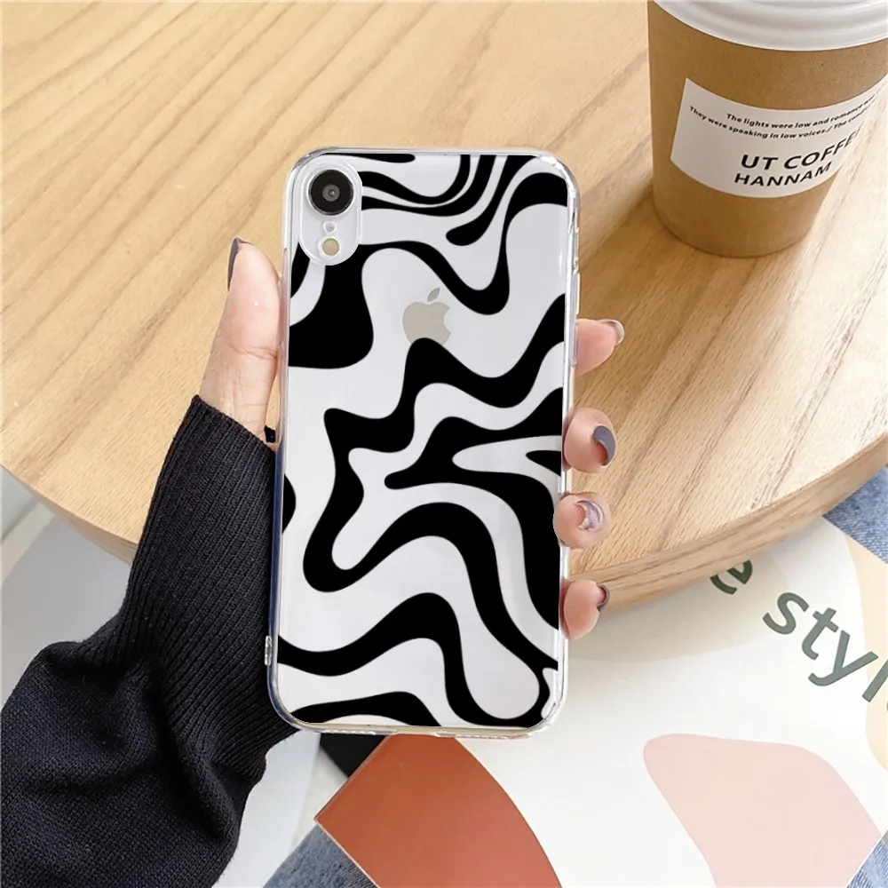 Liquid Swirl Abstract Pattern in Beige and Sage Green Phone Case For Iphone 15 11 13 14 Pro Max 7 8 Plus X Xr Xs Max Se2020 12mi