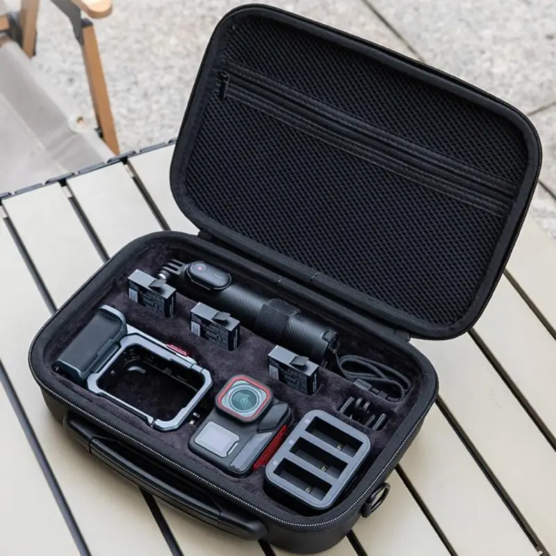 

Hard Storage Bag for 2 Carrying Case Handbag Protective Box for 2 Camera Access F19E