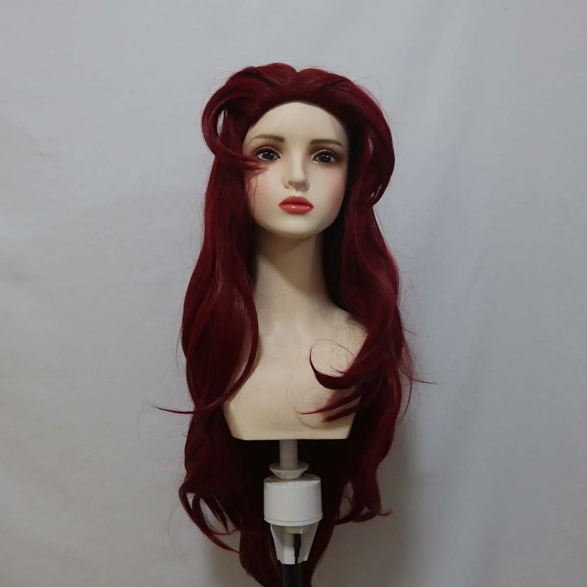 2025 nuova parrucca lunga bordeaux per cosplay Teen Titans Starfire per donna