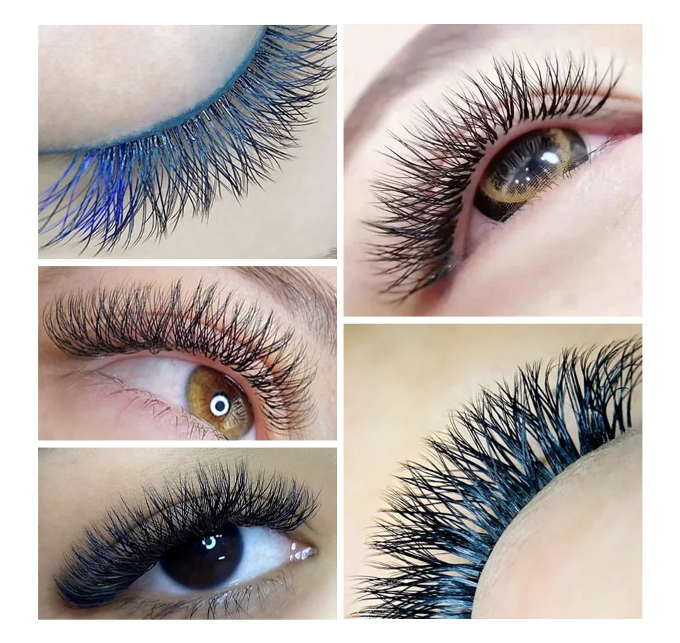 AGUUD Braune 4D W Wimpern YY 3D 4D 5DW geformte Spike Clover Wimpernverlängerung 3D Fairy Blooming Natural Woven YY Einzelwimpern – Detail 32
