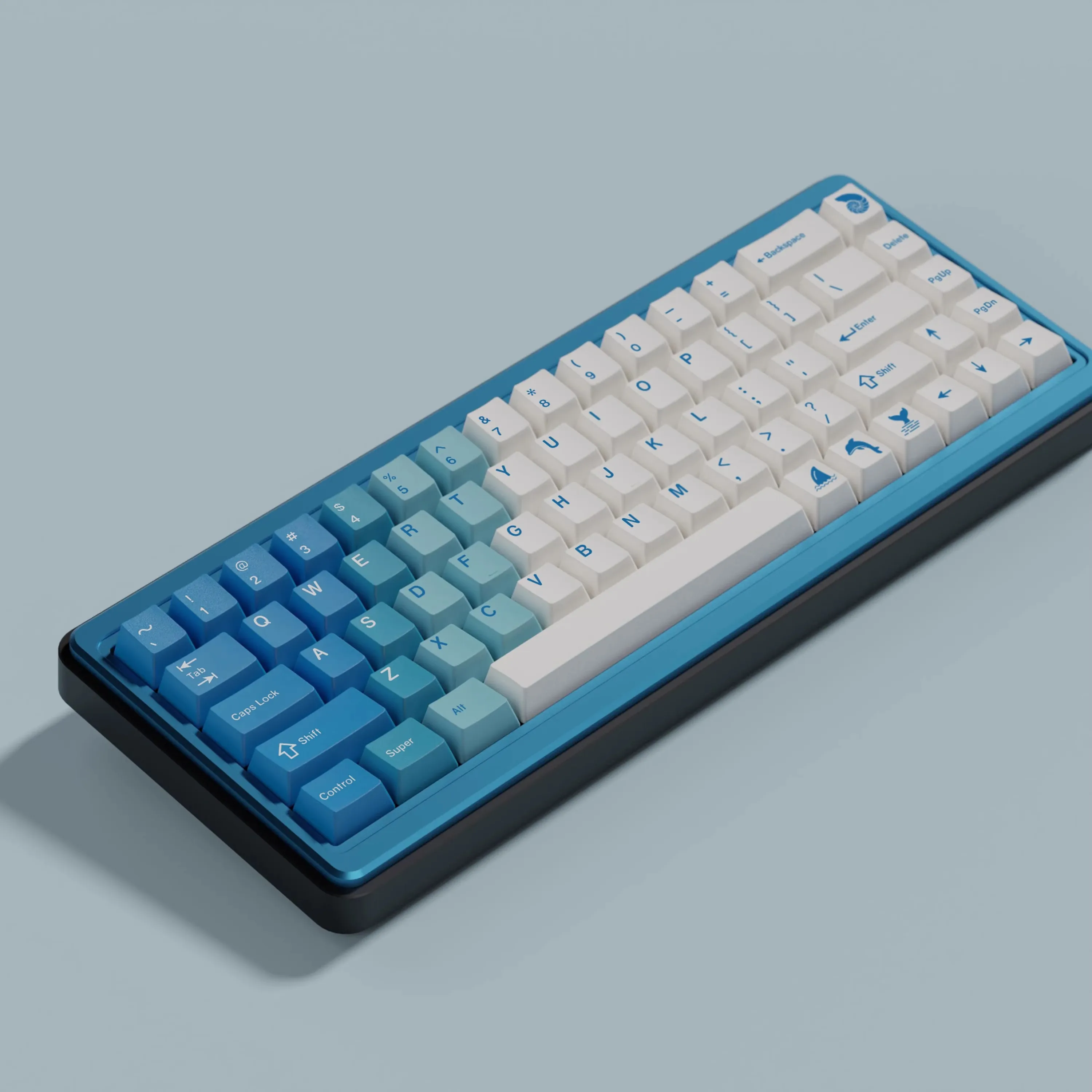 

1 комплект колпачков для клавиш Bigpool Hawaii Pbt Dye Subbed, колпачки для клавиш вишневого профиля, светонепроницаемые колпачки для клавиш для переключателя MX, двойной B, разделенный пробел