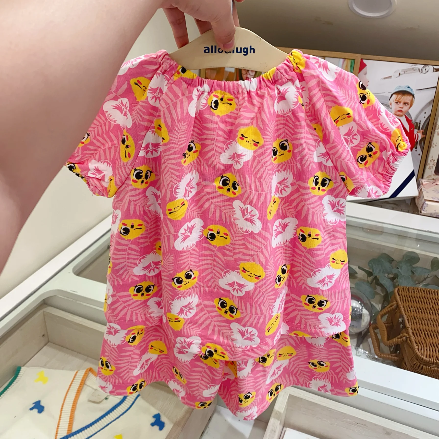 Leuke cartoon bedrukte glimlac - Baby Clothing In Summer recensie en prijs
