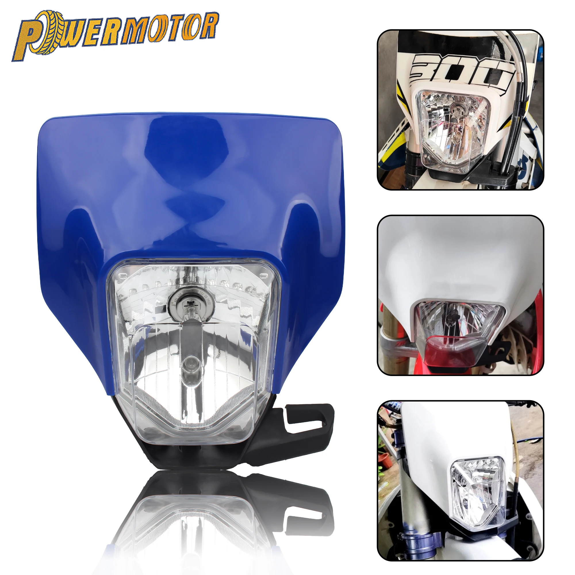 

Enduro Motorcycle H4 Headlight For Husqvarna Te 300 2018 Te 250 FE TE TX FE 50 250 350 450 501 300 2017 2019 DirtBike Headlamp