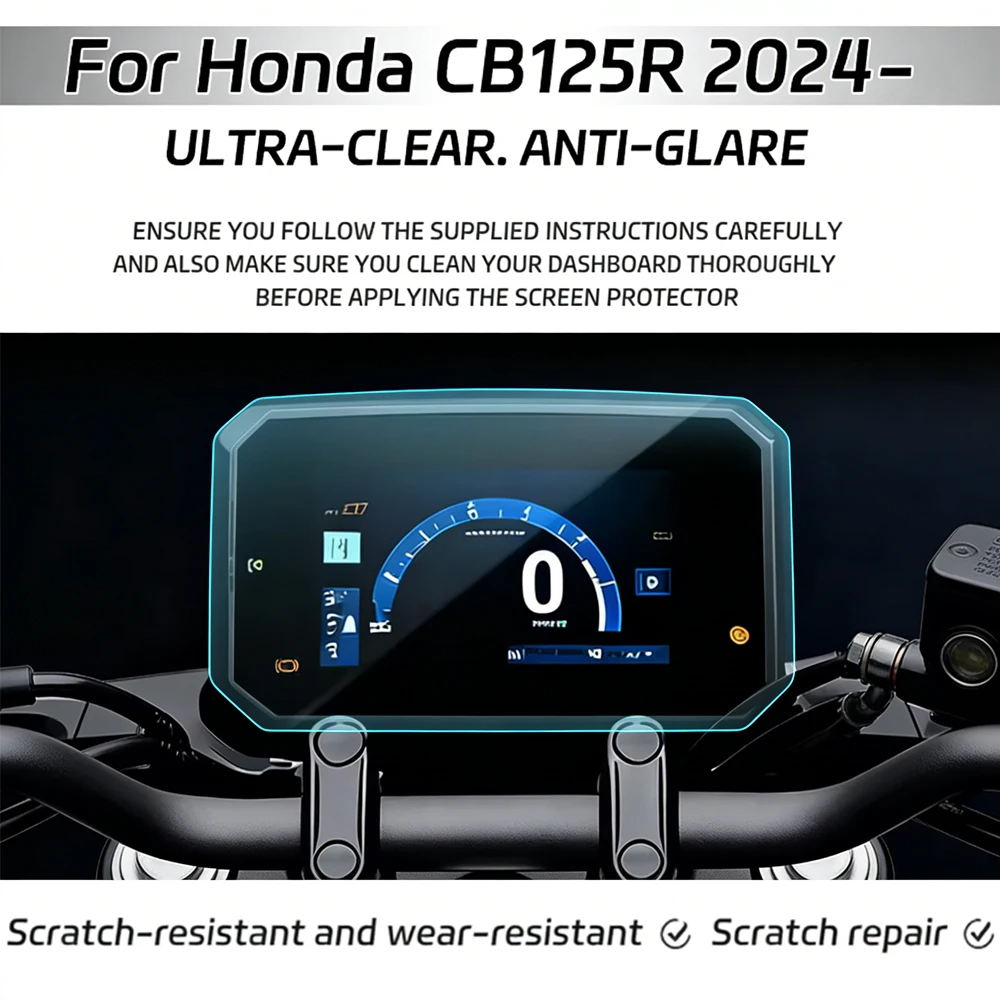 

Защитная пленка для приборной панели мотоцикла Honda CB125R CB 125R 2024- (новая модель), защита от царапин