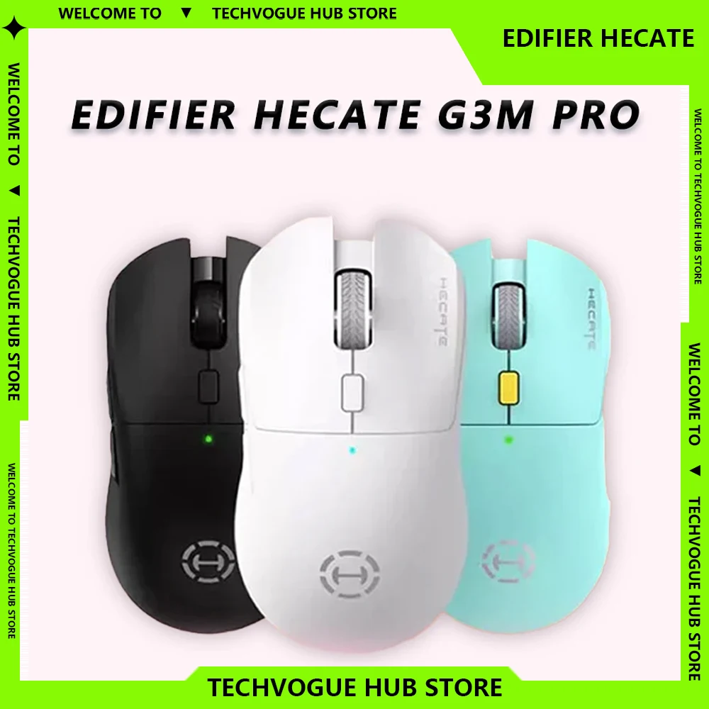 

Игровая мышь Edifier Hecate G3m Pro, трехрежимная PAW3395, легкая беспроводная Bluetooth, индивидуальная геймерская мышь, аксессуары для ПК, подарки