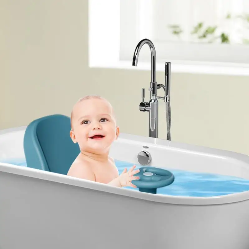 Baby Shower Seat Car-Shaped Cute Toddler Shower Seat Portable Baby Bath Chair With Suction Cup Base Non-Slip Bath Seat For