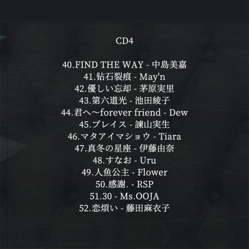 Japanese Female Vocal Collection - Pop & Ballad Car Lossless Music 6CD Disc