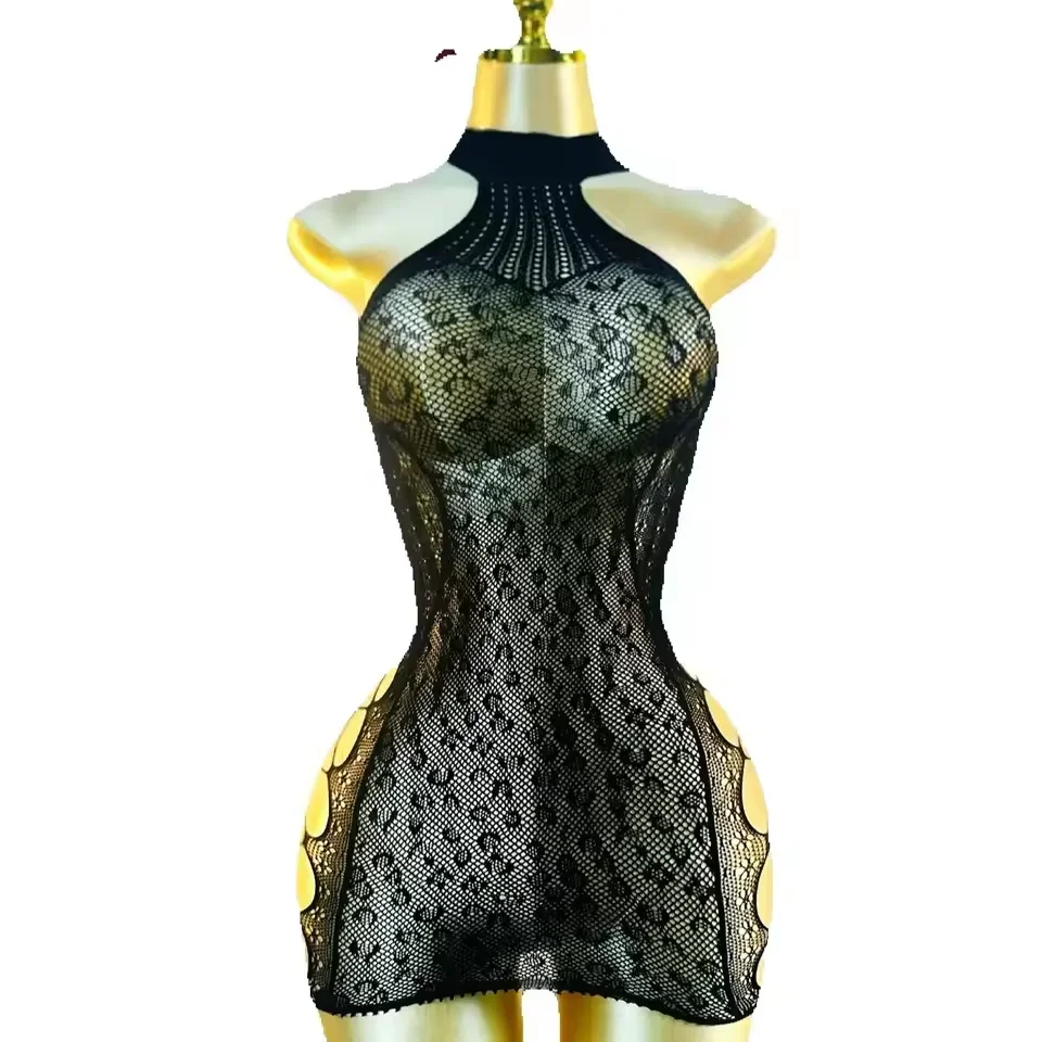 1PC Damen Sexy Dessous Sexy Netz-Überwurf für den Valentinstag ohne Bikini, figurbetontes Kleid mit Ausschnitten, siehe DS033 – Detail 5