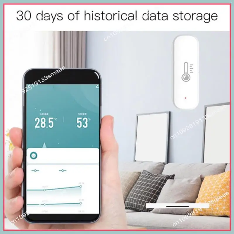 N94R Multifunctionele Graffiti Smart Wifii Temperatuur-vochtigheidssensor Draagbare huis Slimme koppelingssensor Duurzaam