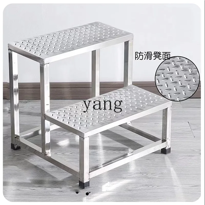 LMM thickened pedal anti-skid stainless steel high staircase kitchen mat pedal