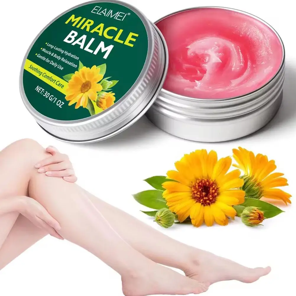 Bálsamo Humectante Calmante Milagroso para Piernas Hinchadas, Relajante y Confortable, Crema Calmante para Articulaciones, Espalda, Manos, Pies y Cuerpo