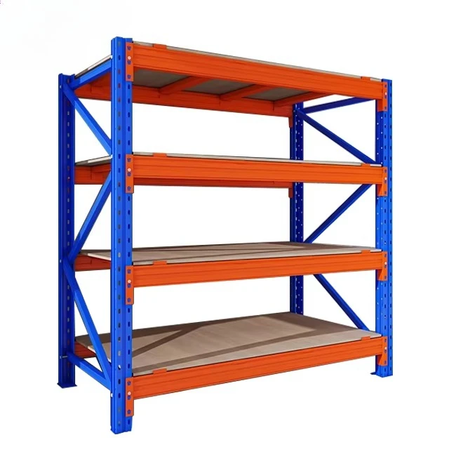 Heavy-Duty Blue Metal Stacking Shelves 1000 Kg Capacity 2/3/4 Layer Garage & Warehouse Storage Unit