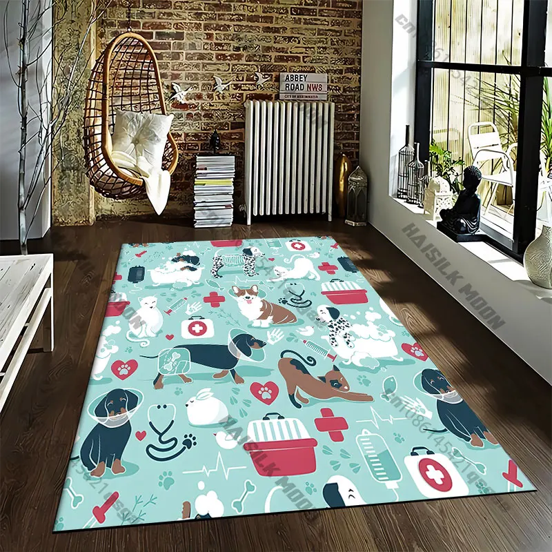 Pets care veterinary medical elementscarpet Yoga living room room decor children's crawling mat doormat area rug games mat