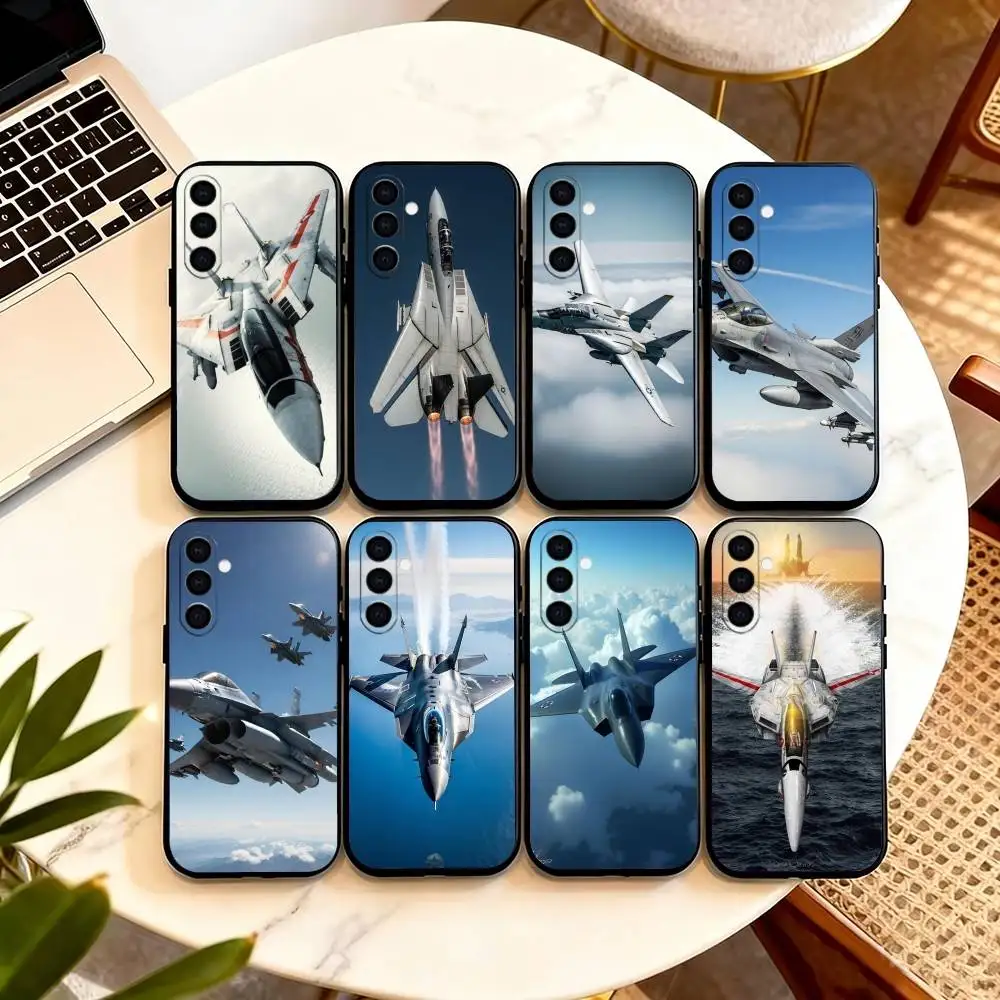 Funda de teléfono Cool Aircraft Robotech Macross para Samsung Galaxy A73,A72,A71,A70,A53,A52,A51, otras fundas negras suaves