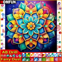 HOMFUN Fairy Dust AB Diamond Embroidery DIY Diamond Painting Kit