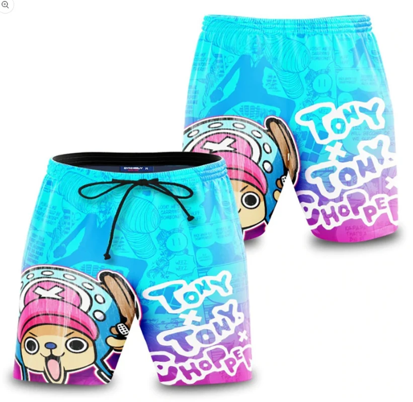 2023 Anime słomkowy kapelusz chłopiec Luffy rysunek modny strój kąpielowy Anime peryferyjne letnie bikini wakacje na plaży chłopak dziewczyna prezent