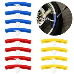 4Pcs Colorful Tyre Wheel Changing Edge Savers Car Motorcycle Wheel Guard Rim Protectors Tire Rim Edge Protection Cover 150x23mm