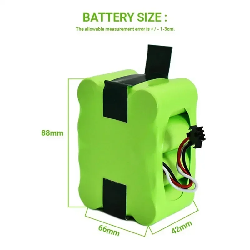 14,4 V Ni-MH 3800mAh para KV8 XR210 XR210A XR210B XR510B XR510C aspiradora Robot de barrido batería recargable