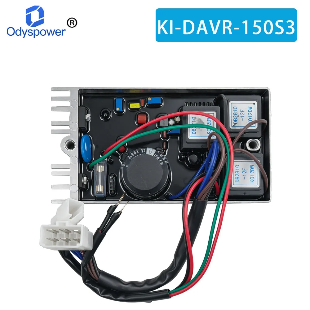 KI-DAVR-150S3 AVR Top Quality Aluminium Case Generator Voltage Regulator AVR KI-DAVR 150S3 For 15KW Three Phase Generator Parts