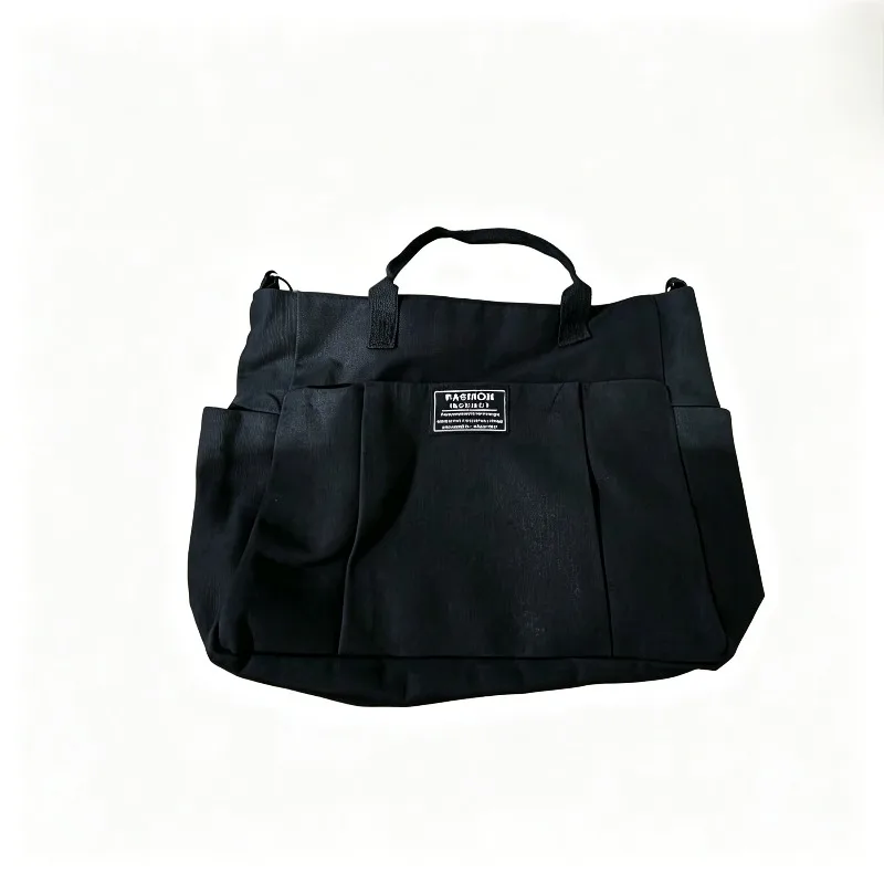 Large Canvas Tote Bag for Women, Minimalist Work Bag - Extra Wide Commuting Shopper, Durable Crossbody Shoulder Bag for School, view 6