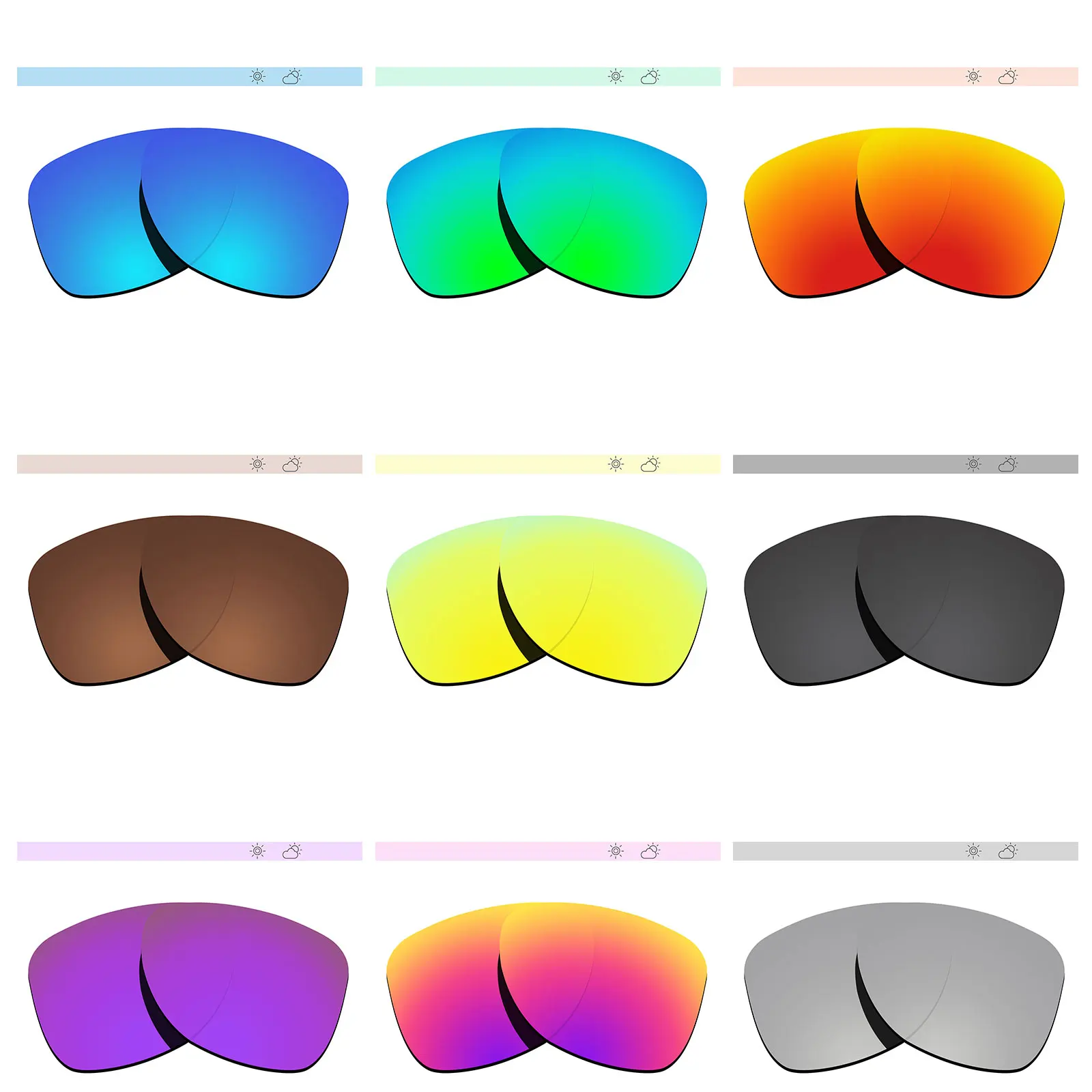 Glintbay Polarized Replacement Sunglasses Lenses for Burberry BE3147 58mm -Multiple Options (Only lenses)