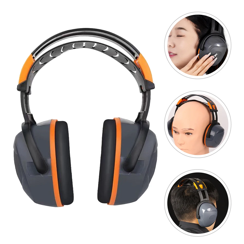 Anti-Noise Ear Muffs For Construction Site Soundproof Hearing Protection Noise Cancelling Headphones Abs Material Comfortable