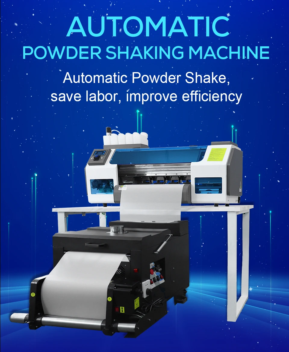 30CM DTF Printer Dual XP600 Print Heads With Powder Shaker Machine A3 DTF Printing Machine DTF Transfer Film Printer For T shirt