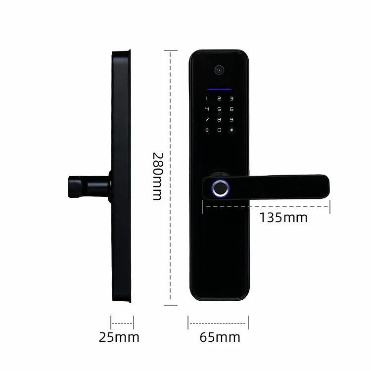 Smart Locks X6 Pro Security Electronic Handle Digital Tuya Ttlock Cerraduras Inteligentes Wifi Keys Fingerprint Door Smart Locks