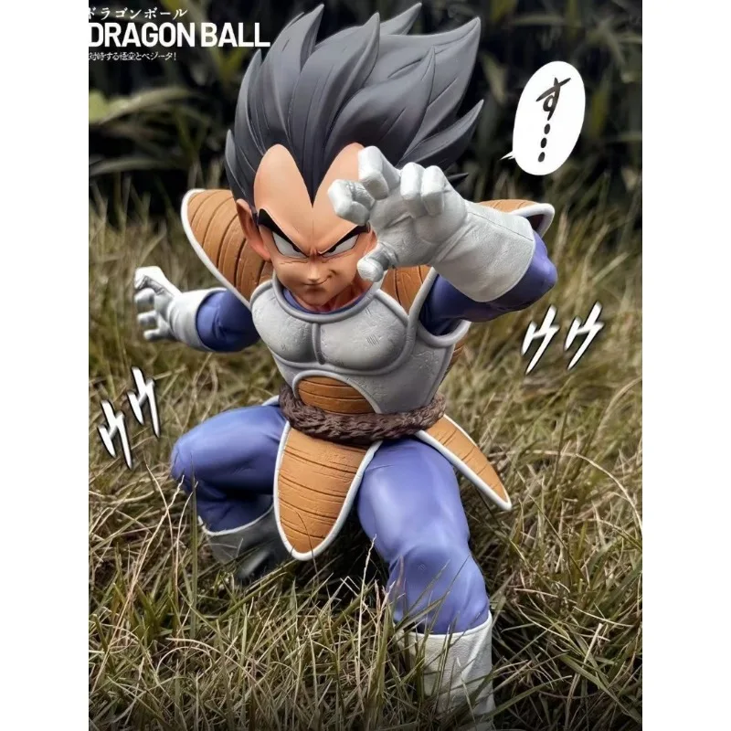20CM Dragon Ball Super Saiyan Vegeta Handgesten-Figur Anime Handgefertigte Actionfigur Desktop-Dekoration Schreibtisch-Ornament Geschenk