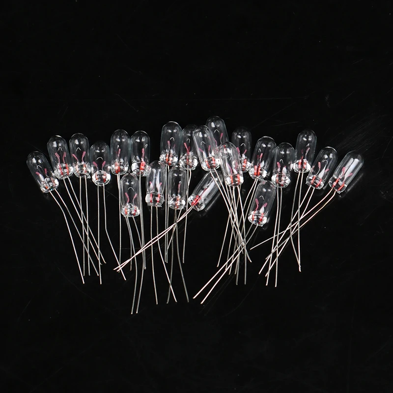 20Pcs 3/4mm Voltage 6V 12V Miniature Lamp Light Bulbs Edison Incandescent Filament Rice Miniature Bulbs